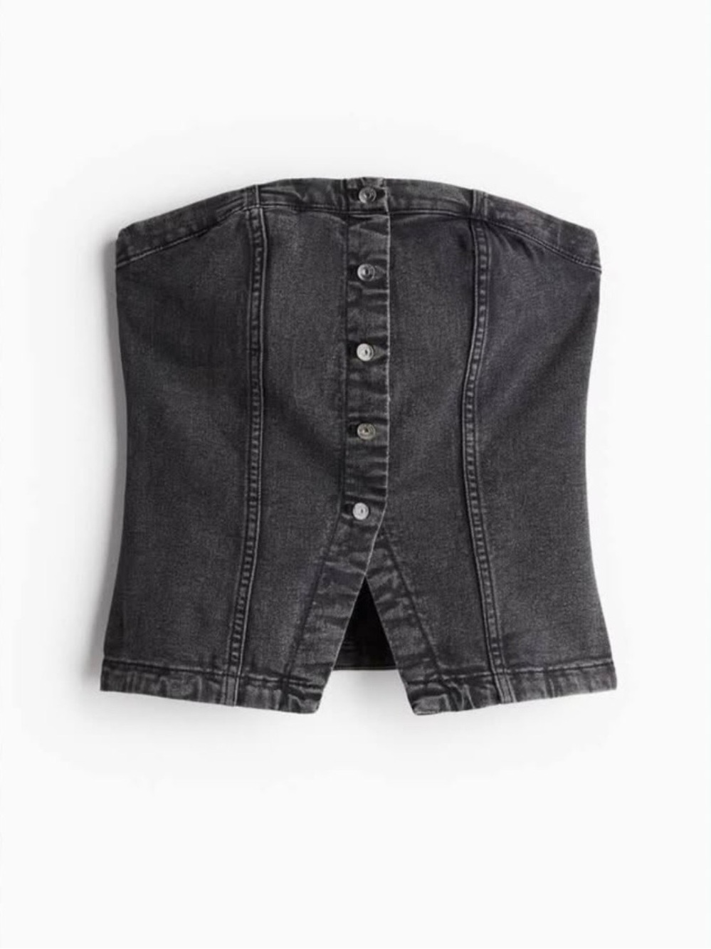 Denim bandeau top